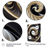 Gold Black And White Stained Glass V