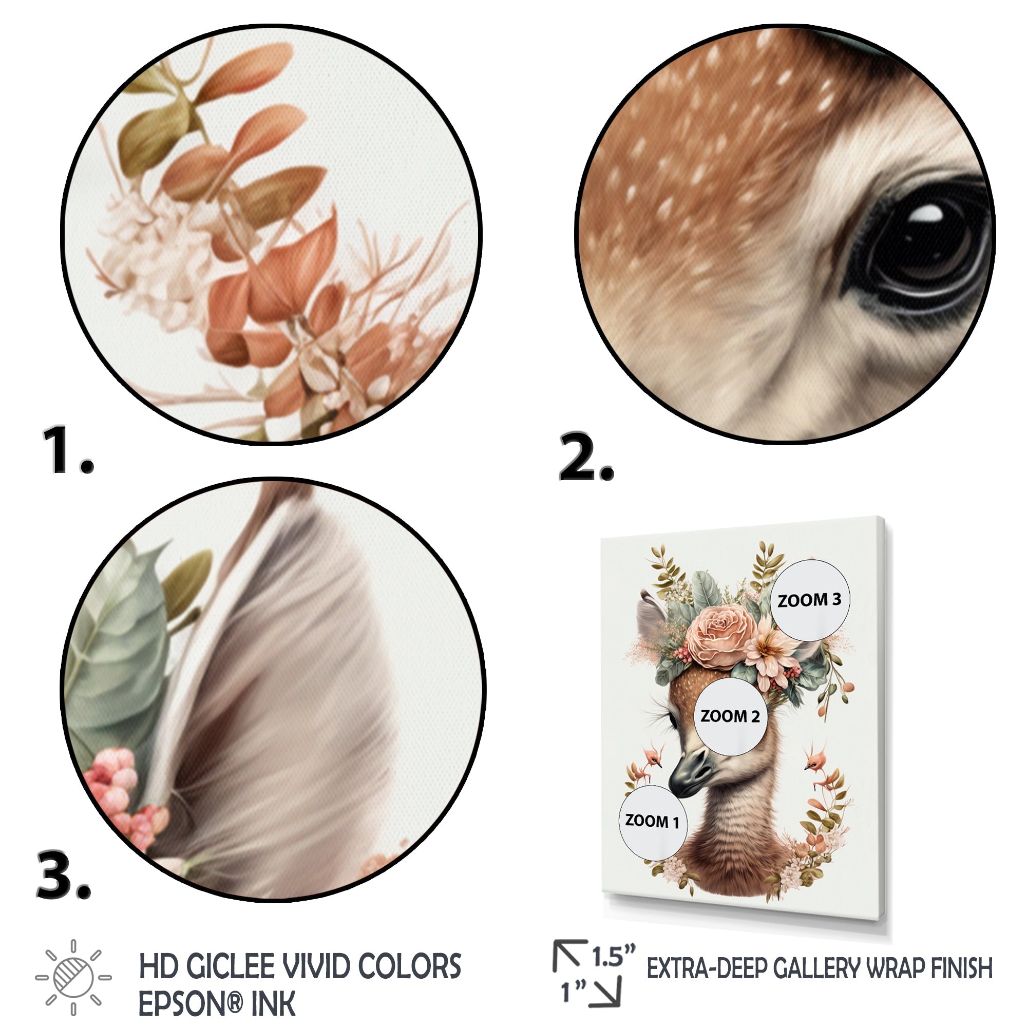 Cute Baby Flamingo With Floral Crown