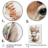 Cute Baby Flamingo With Floral Crown