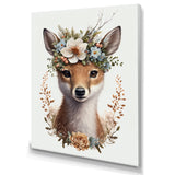 Cute Baby Fox With Floral Crown II