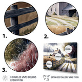 Calm Red Barn In Spring VII