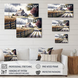 Calm Red Barn In Spring VII