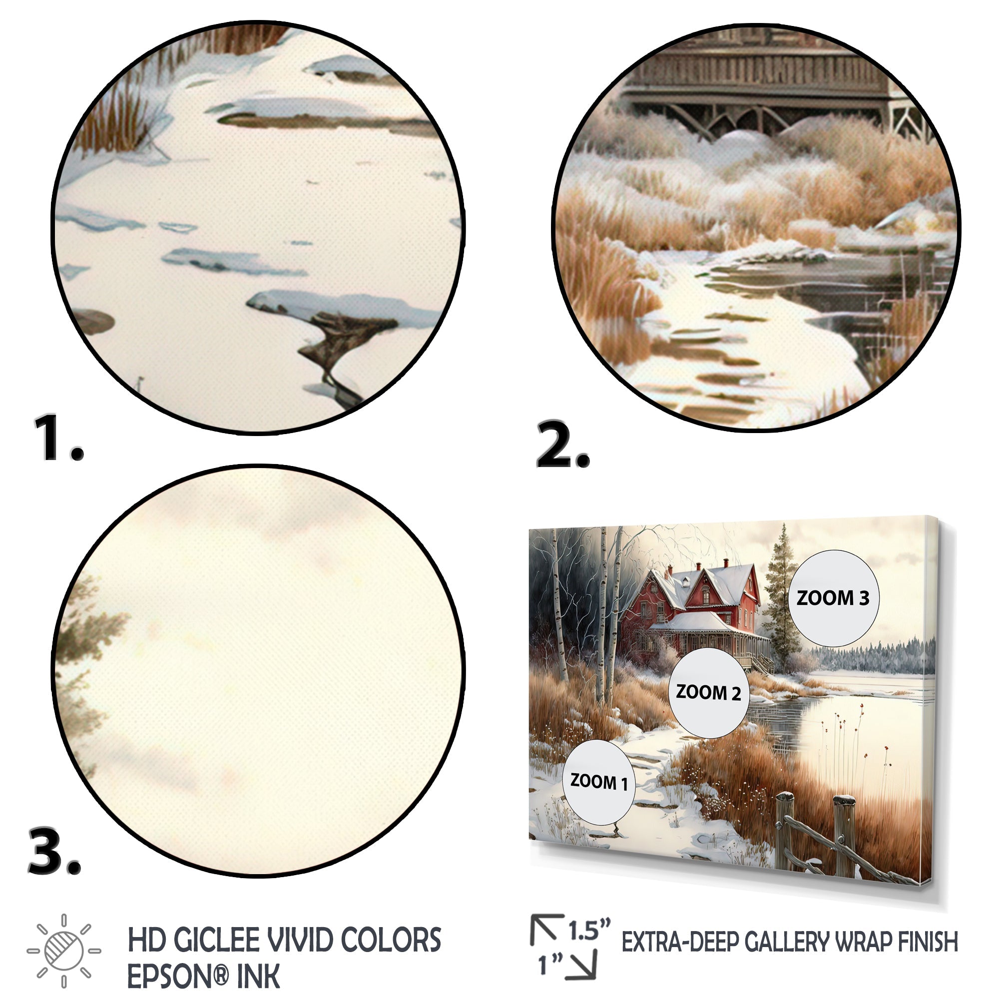 Calm Red Barn In Winter II