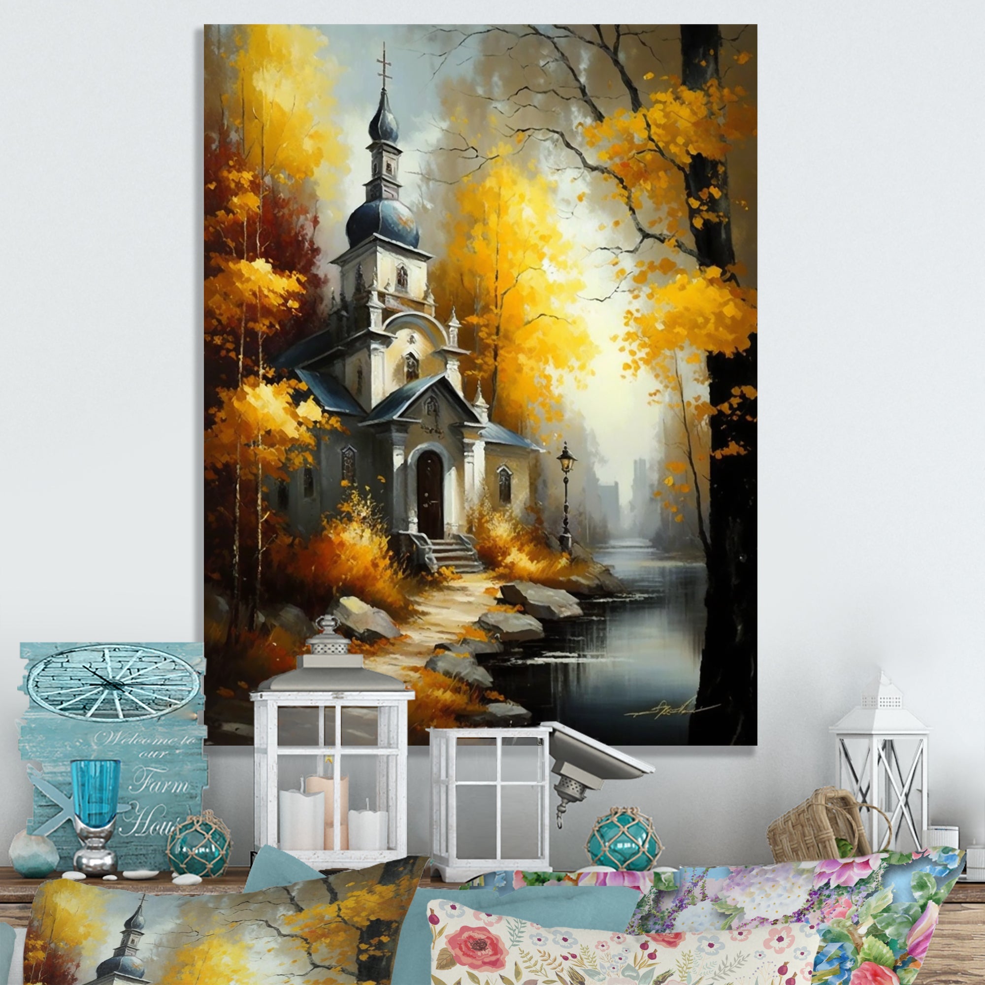 Church In Forest In Autumn IV