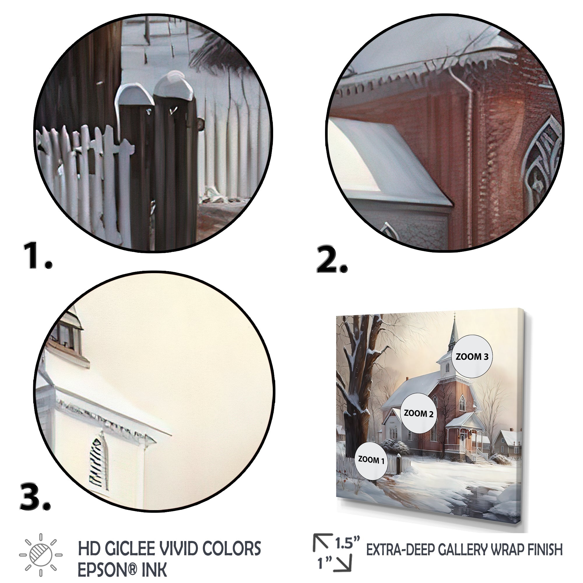 Church In Country During Winter II