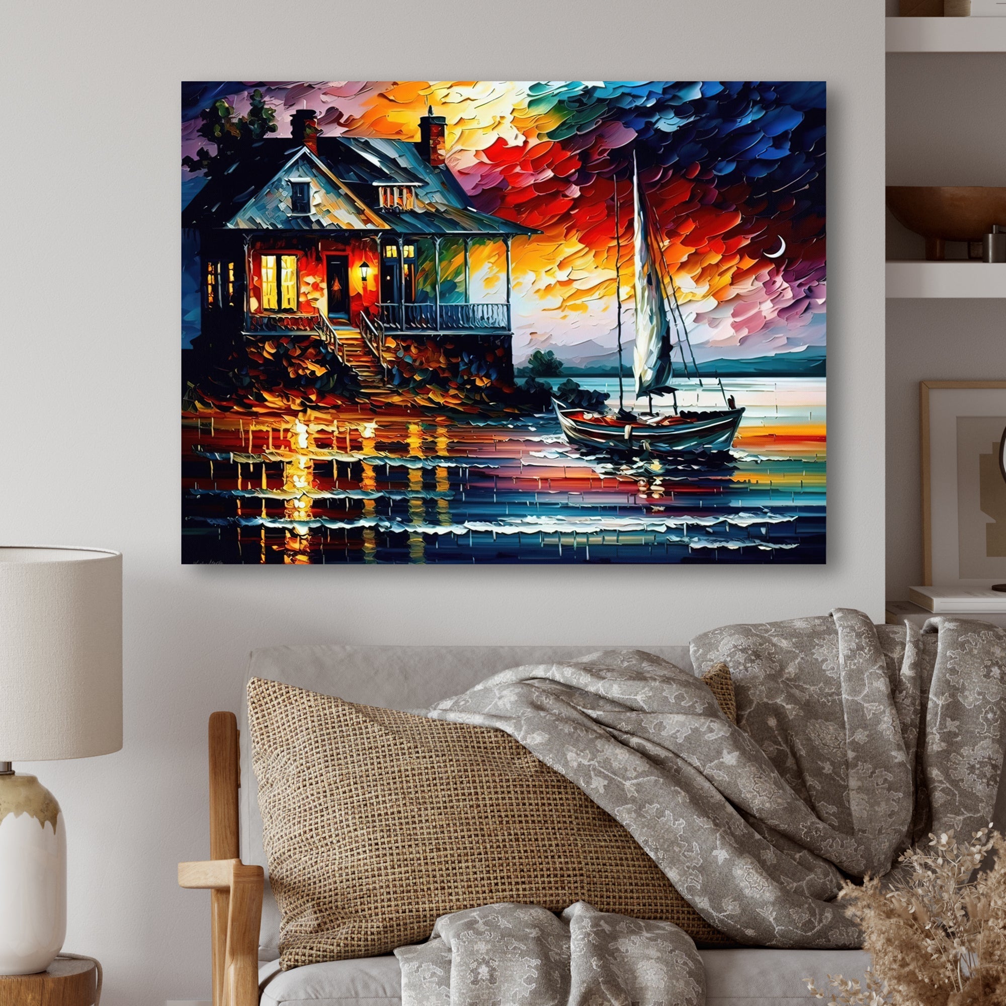 Monochome Yellow And Grey Farm II