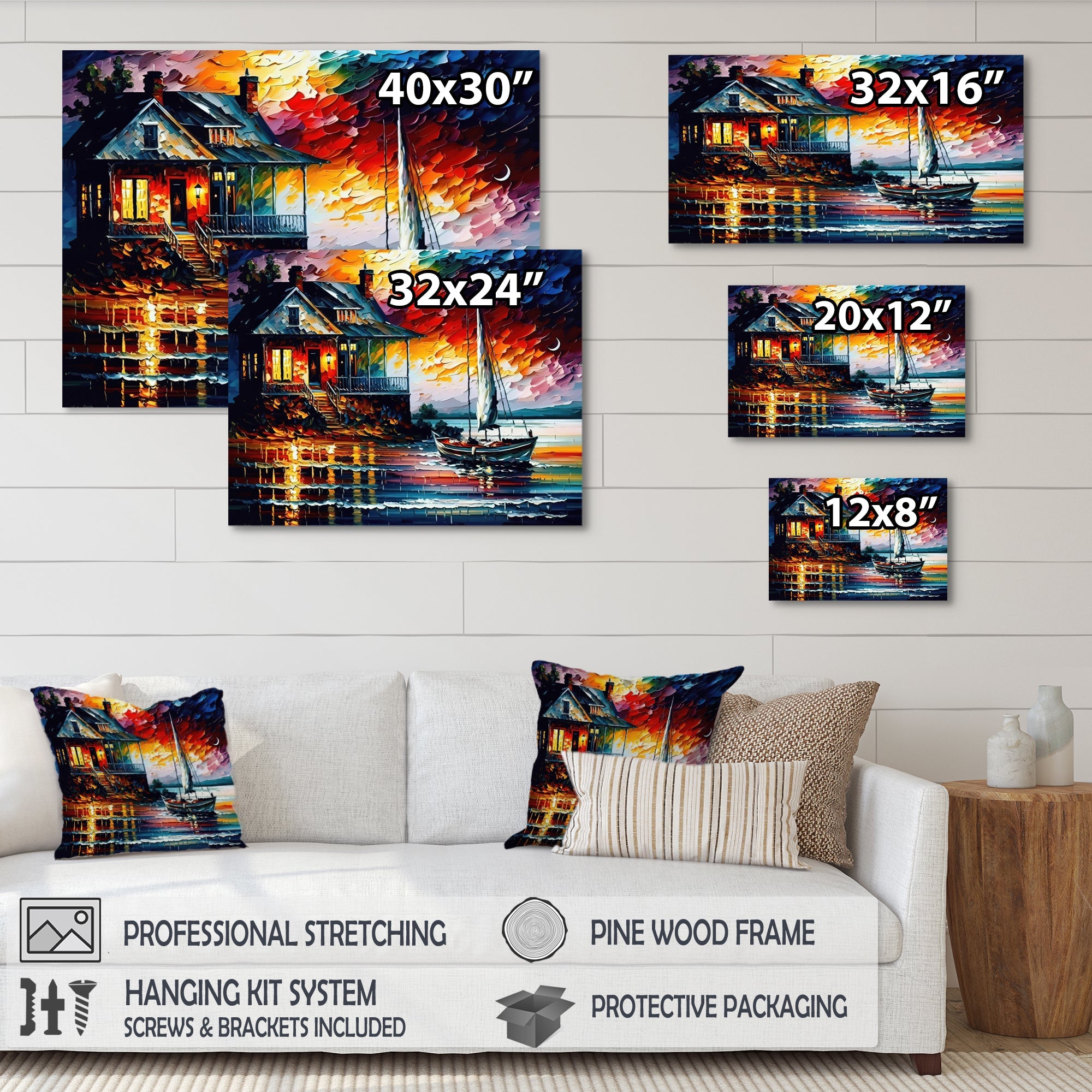 Monochome Yellow And Grey Farm II