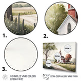 Monochome Yellow And Grey Farm VI