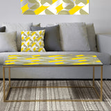 Abstract Retro Geometric II - Metal Glam Coffee Table