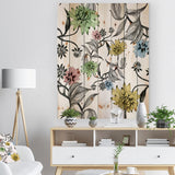Hand drawn summer flowers - Floral Painting Print on Natural Pine Wood - 15x20