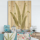 Simple Forest III - Farmhouse Print on Natural Pine Wood - 15x20