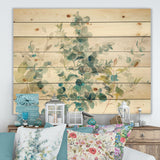 Eucalyptus Natural Element - Farmhouse Print on Natural Pine Wood - 20x15