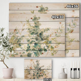 Eucalyptus Natural Element - Farmhouse Print on Natural Pine Wood - 20x15