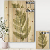 Simple Forest IV - Farmhouse Print on Natural Pine Wood - 15x20