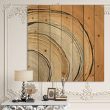 Glam Canion II - Modern & Contemporary Print on Natural Pine Wood - 16x16