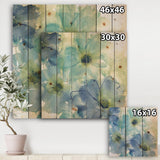 Seashell Cosmos II - Cabin & Lodge Print on Natural Pine Wood - 16x16