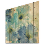 Seashell Cosmos II - Cabin & Lodge Print on Natural Pine Wood - 16x16