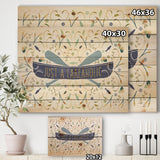 Just a Lakeaholic  - Lake House Print on Natural Pine Wood - 20x15