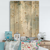 A Woodland Walk into the Forest IV - Modern Farmhouse Print on Natural Pine Wood