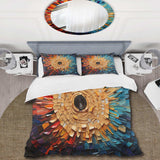 Colorful Vinyl Record Vinyl Mosaic I - Duvet Cover Set