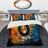 Colorful Vinyl Record Vinyl Mosaic II - Duvet Cover Set