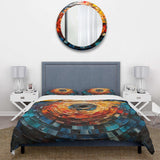 Colorful Vinyl Record Vinyl Mosaic III - Duvet Cover Set