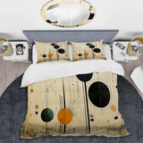 Colorful Mid Century Minimalist Oasis IV - Duvet Cover Set