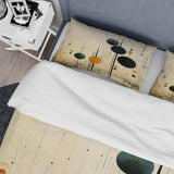 Colorful Mid Century Minimalist Oasis IV - Duvet Cover Set