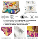 Colorful Mid Century Minimalist Oasis IV - Duvet Cover Set