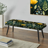 Botanical Bliss Boho Pattern - Upholstered Bohemian Bench