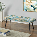Oasis Camouflage Blend - Upholstered Modern Bench
