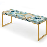 Oasis Camouflage Blend - Upholstered Modern Bench