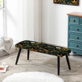 Rustic Wilderness Cottage Charm - Upholstered Cottage Bench