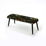 Rustic Wilderness Cottage Charm - Upholstered Cottage Bench