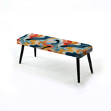 Modern Colorful Eclectic Verve - Upholstered Bohemian Bench