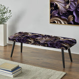 Deep Purple Glamorous Majesty - Upholstered Bohemian Bench