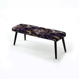 Deep Purple Glamorous Majesty - Upholstered Bohemian Bench