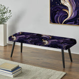 Deep Purple Wave Majesty Glam - Upholstered Glam Bench