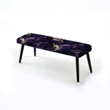 Deep Purple Wave Majesty Glam - Upholstered Glam Bench
