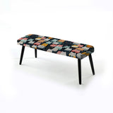 Cute Cat Animal For Nursery - Upholstered Classic Bench