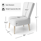 Colorful Mid Century Minimalist Oasis IV- Upholstered Accent Chair