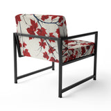 Red Leaves Scarlet Simplicity - Traditional Accent Chair