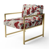 Red Leaves Scarlet Simplicity - Traditional Accent Chair