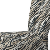 Beige And Black Zebra Sophistication - Modern Accent Chair