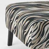 Beige And Black Zebra Sophistication - Modern Accent Chair