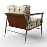 Tribal Nomad Boho Pattern- Upholstered Accent Chair
