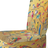 Multi-Colour Bird On Tree - Upholstered Farmhouse Accent Chair