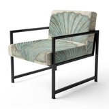 Seastar and Blue Sea Shell II Nautical & Coastal Accent Chair