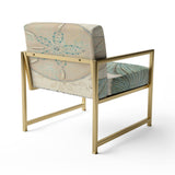 Seastar and Blue Sea Shell II Nautical & Coastal Accent Chair