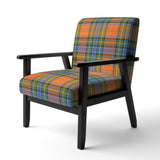 Autumn Plaid Tartan - Upholstered Accent Chair